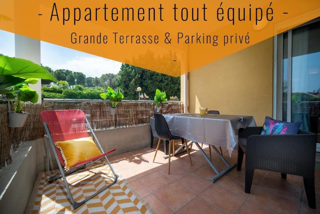 Appartement Tout Equipe Terrasse Et Parking Prive Marsilia Exterior foto